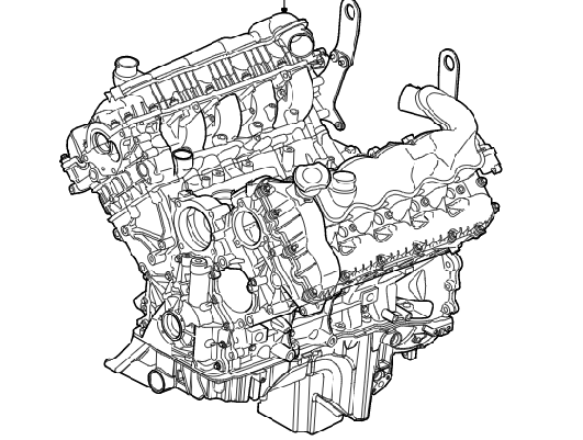 3.6 V8 32V DOHC EFi Diesel Coolant Hoses image
