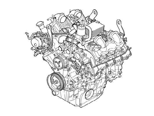 4.4L DOHC Diesel V8 DITC Coolant Hoses image