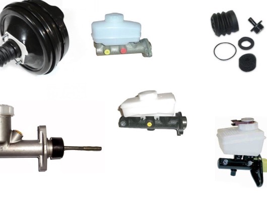 Master Cylinder, Brake Booster and Pipes image